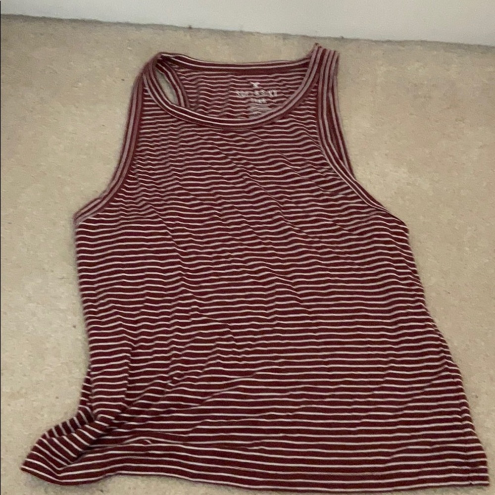 a tank top that is slightly cropped